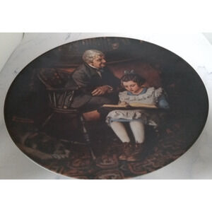 Rockwell Heritage Collection Plate #15 The Young Scholar (1991 Bradex)